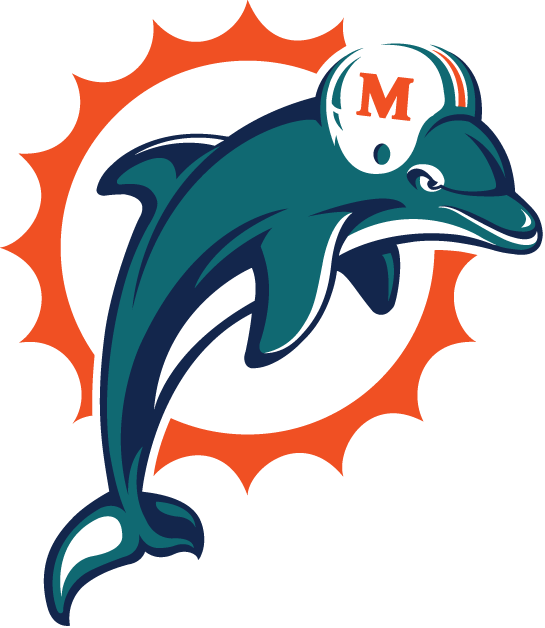 Miami Dolphins 1997-2012 Primary Logo iron on paper